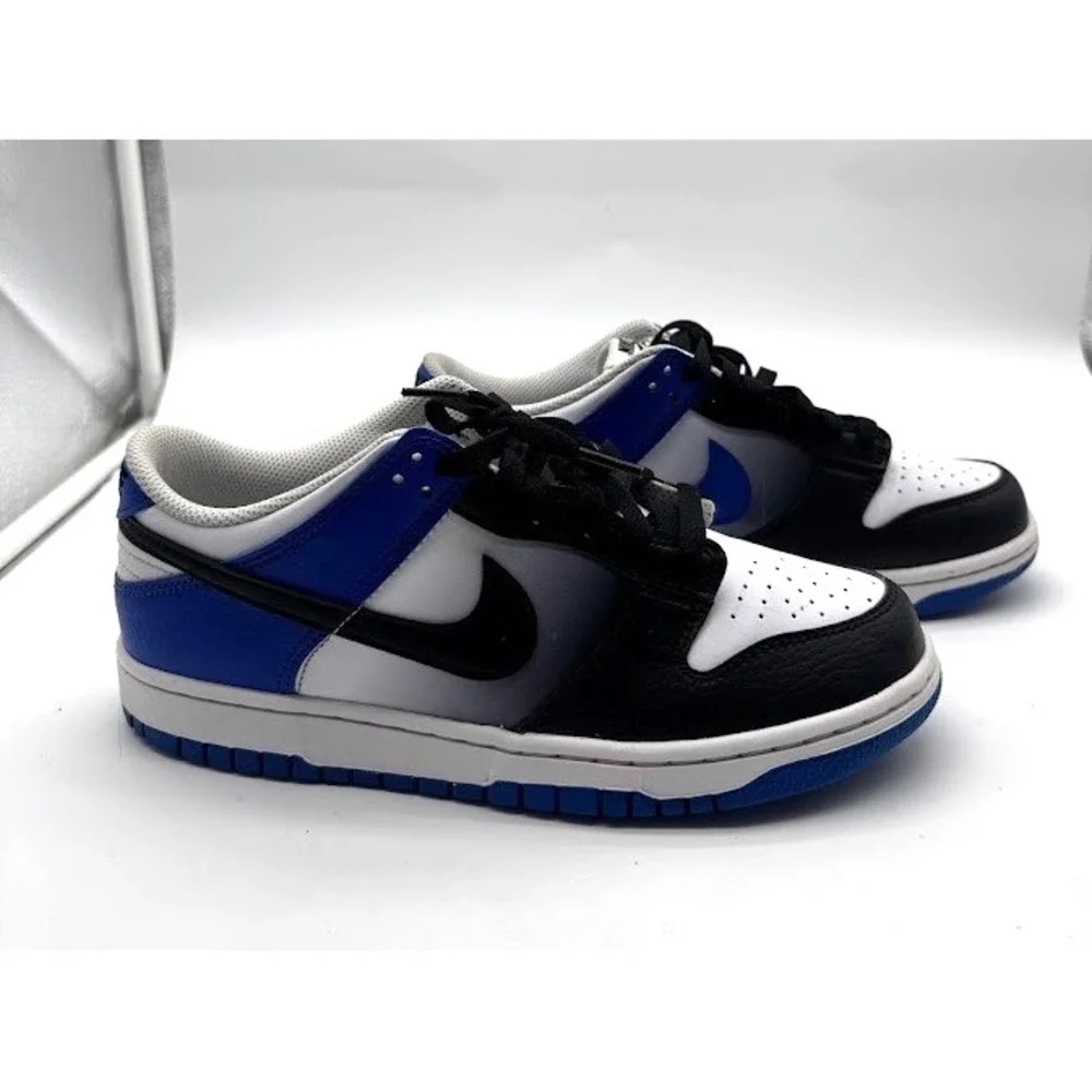 Nike Dunk Low GS White Black Game Royal 2024 HJ9209-400 Youth Size 7Y